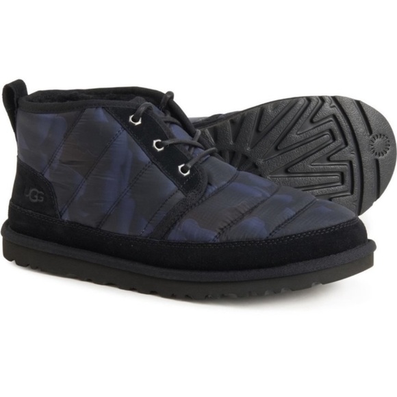NEW UGG Neumel LTA Peace Camo Boot Black Poppy Men's Lace Up Boots Size 13 - Picture 1 of 11